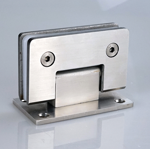 Stainless Steel 90 Degree Glass to Wall Shower Door Hinge Bathroom Clamp