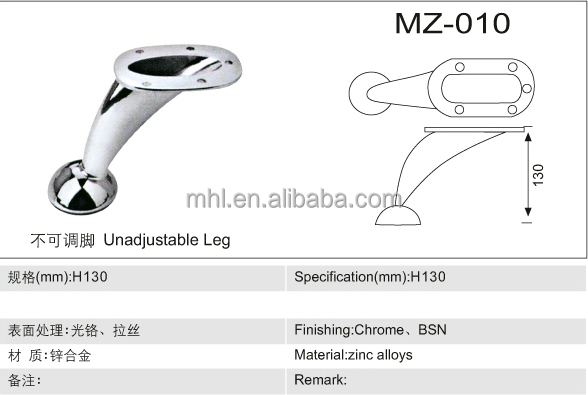 Short Metal Sofa Legs Versatile Furniture Legs for Kitchen Living Room Bedroom Hotel Home Office and Stylish
