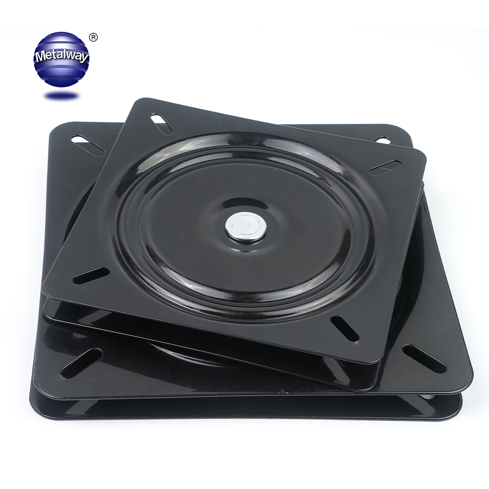 360 Degree Rotating Square Iron Turntable Furniture Hinge Mechanism Stainless Steel Ball Bearing Swivel Plate Living Room Dining