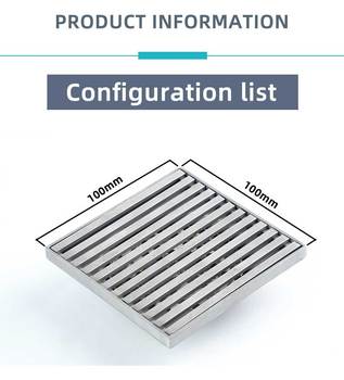 Modern 150x150 mm Anti-Smell Trap Shower Drain