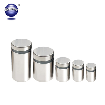 Stainless Steel Aluminum Acrylic Frameless Threaded Advertising Sign Standoff Screw