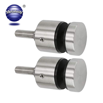 Modern Stainless Steel Staircase Glass Standoff Adjustable Railing Frameless Clamp Hardware