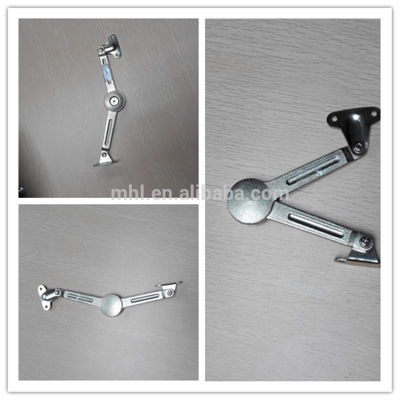 Zinc Alloy Kitchen Flap Door Hydraulic Soft Close Door Cabinet Shelf Cabinet Support Metal Lid Stay