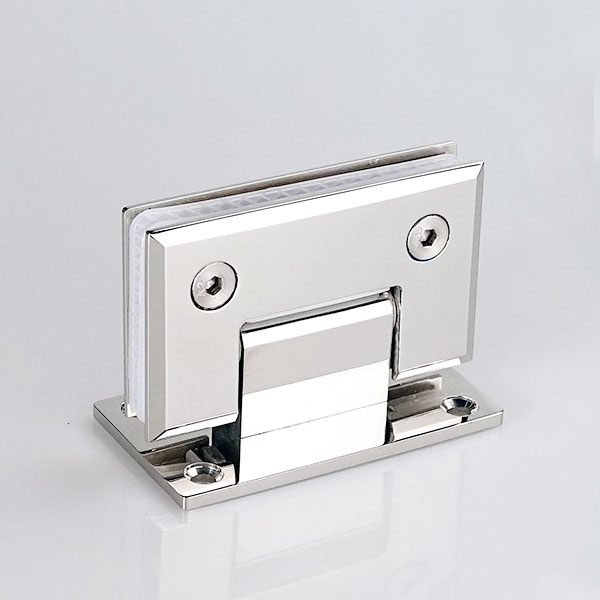 Modern SS304 SS316 Frameless Concealed Pivot Wall Mounted Satin Finish 90 Adjustable 180 Shower Glass Door Hinge