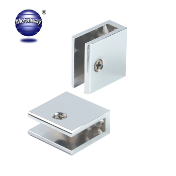 Metric Zinc Alloy Square Glass Shelf Clamp