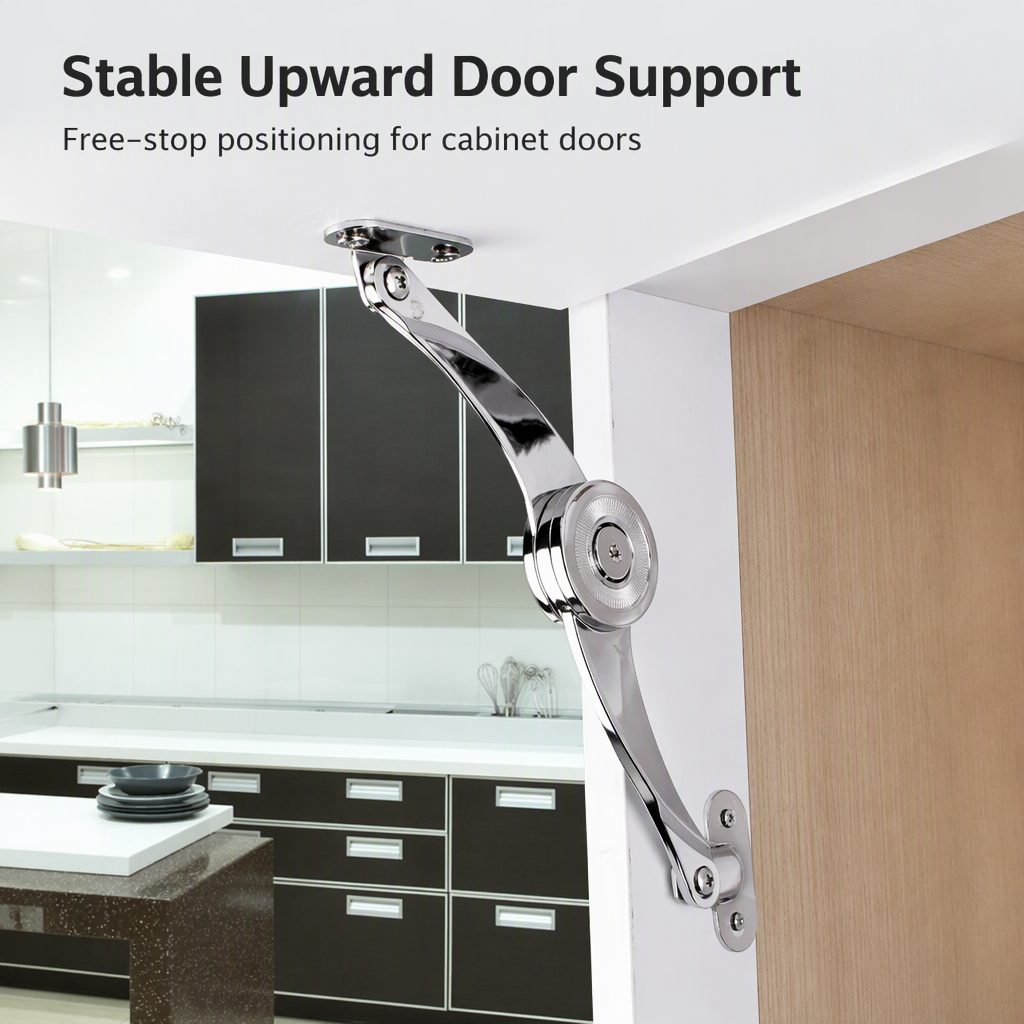 Metalway Flap Stay Free Stop Cabinet Support Doors Zinc Alloy Contemporary Design Kitchen Living Room Furniture Hardware Model