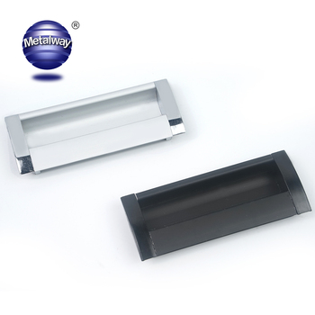 Aluminum Alloy Decorative Recessed Metal Handle Hidden Drawer Pull