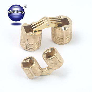 Concealed 3D adjustable brass barrel hinge