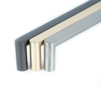 Furniture Zinc Alloy Gold and Black Handle Pull for Modern Wardrobe
