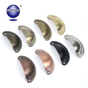 Modern Kitchen Furniture Drawer Zinc Alloy Bin Shell Style Cabinet