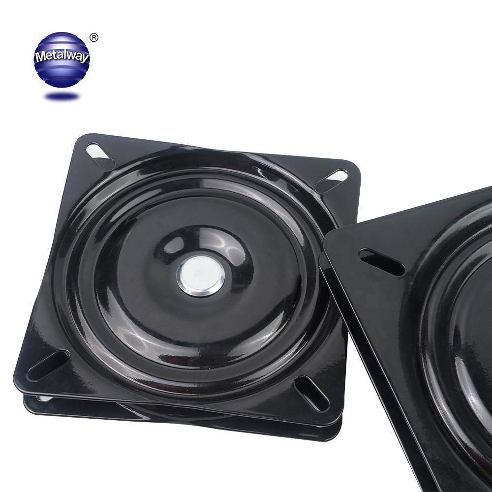 Heavy-Duty Iron Swivel Plate with Solid Ring Ball Bearing Dining Chair Base Furniture Hardware 360 Degree Rotation Eco-Friendly