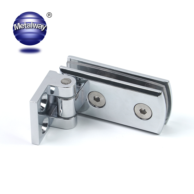 90 Degree Glass Hinge Wall Mount Glass Hinges Clamp Zinc Alloy Shower Hinges