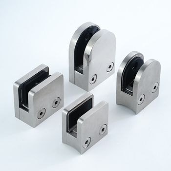 Stainless Steel Stair Handrail Clip Railing Glass Clamp Balustrade Fitting