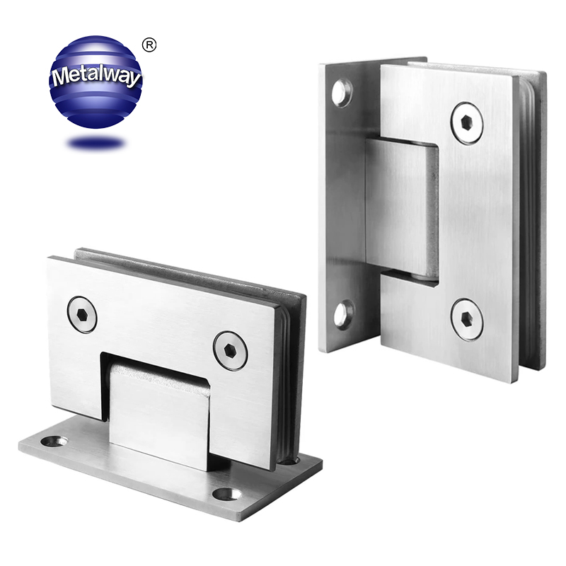 Modern Brass Sliding Door Lift Shower Hinges Set Soft Close Enclosure Screen