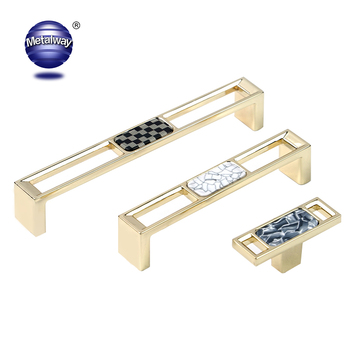Nordic Aluminum Alloy Marble Shell Adjustable Cabinet Handle Knobs