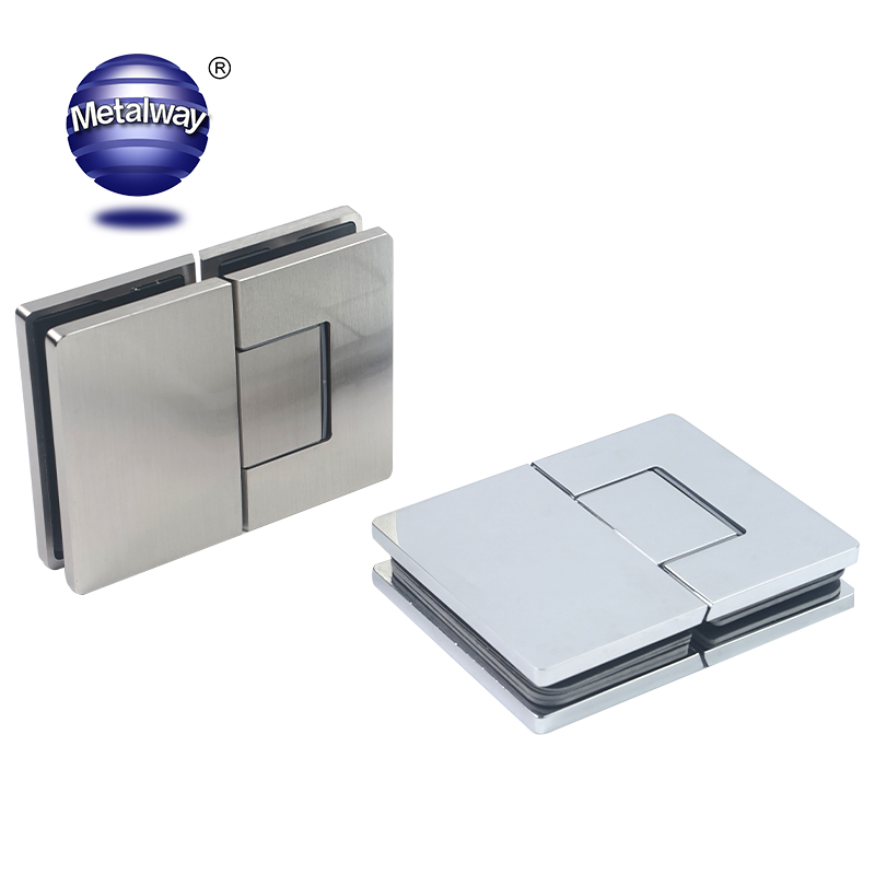 MF-003 Wall Mounted Shower Glass Door Hinge glass Hinge with Soft-closing hydraulic Glass Clamp