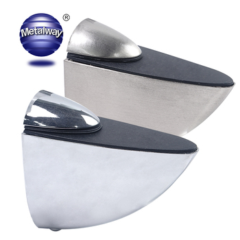 Zinc Alloy Polishing Chrome G Clamp Shower Room Glass Shelf Bracket