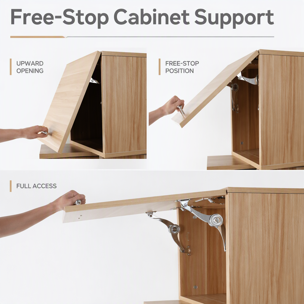 Metalway Flap Stay Free Stop Cabinet Support Doors Zinc Alloy Contemporary Design Kitchen Living Room Furniture Hardware Model