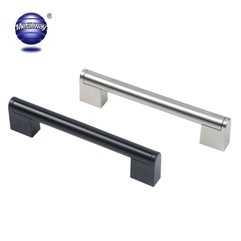 PVD Titanium Coated Matte Black and Gold T-Bar Pulls