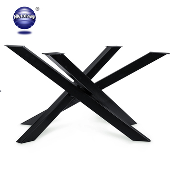 Modern Iron X-leg Dining Table Legs