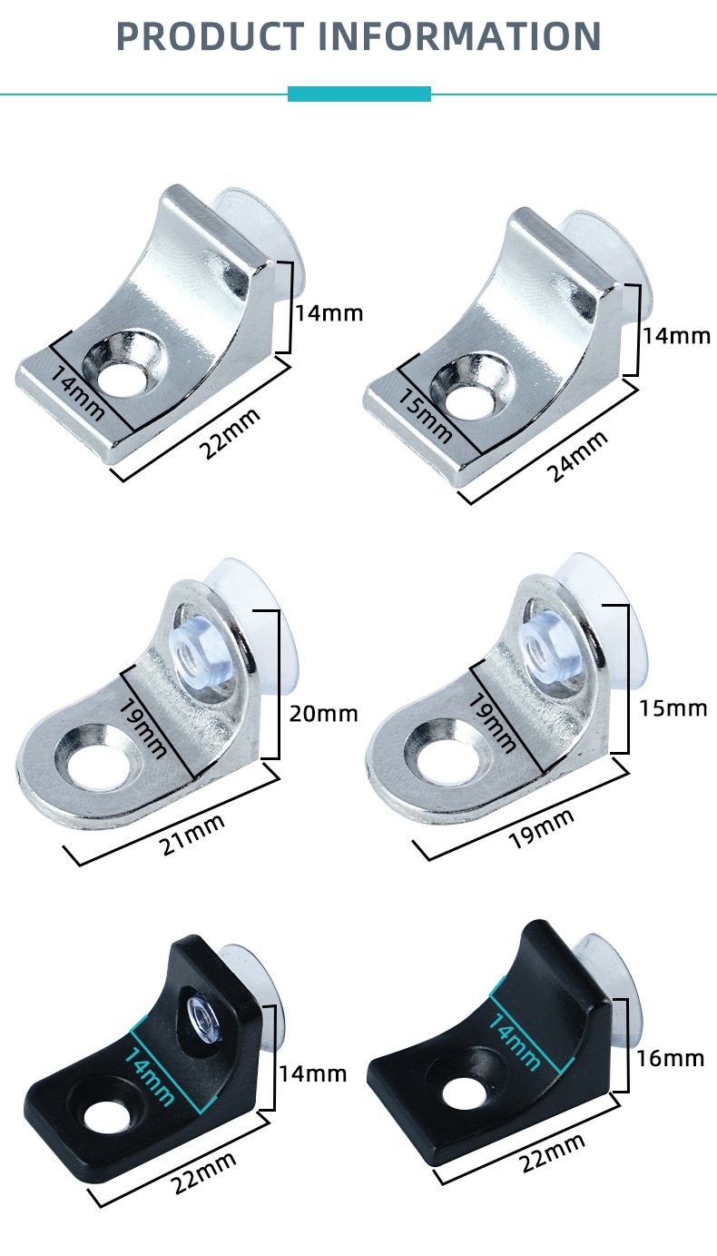 Zinc Alloy Chrome Plating Durable Strong Waterproof Easy Installation Metal Cabinet Shelf Support Pegs for Glass and Wooden