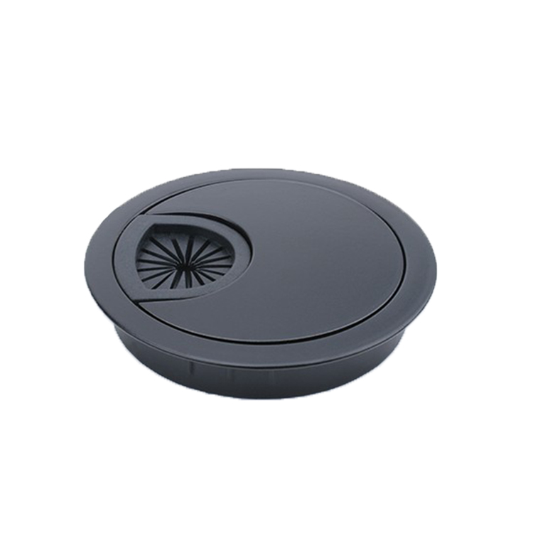 Modern Zinc Alloy 60mm Cable Grommet for Hotel Home Office & School Computer Desk-round Wire Management Cover