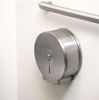 Modern Stainless Steel Self-Adhesive Wall-Mounted Jumbo Toilet Paper Holder