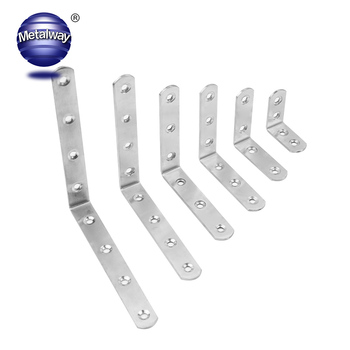 Welded stainless steel L-shape corner brace bracket